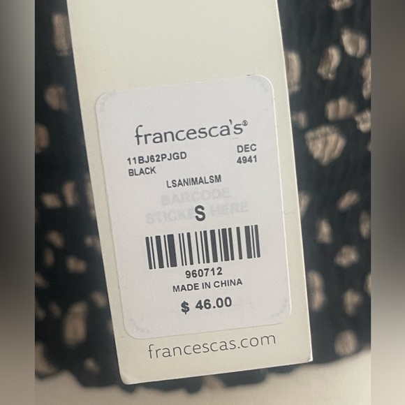 NWT Francesca’s Marti smocked ruched crop shirt S - Picture 7 of 7